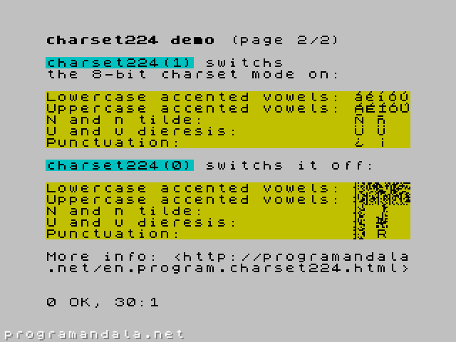 charset224 demo, page 2